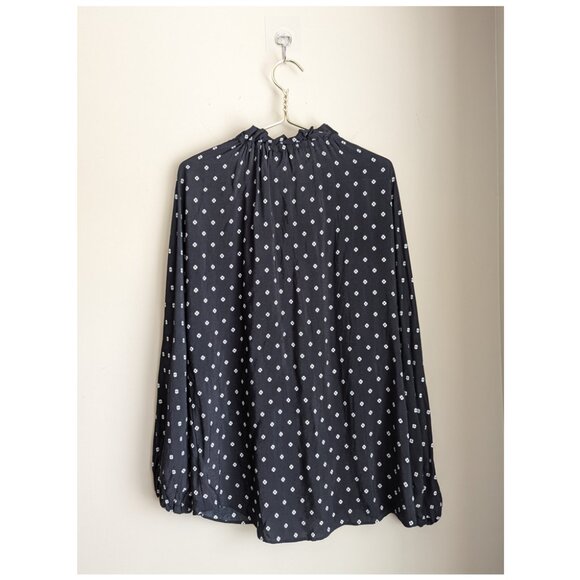 Kate Spade Mini Flora Tie-Neck Blouse - Picture 7 of 11